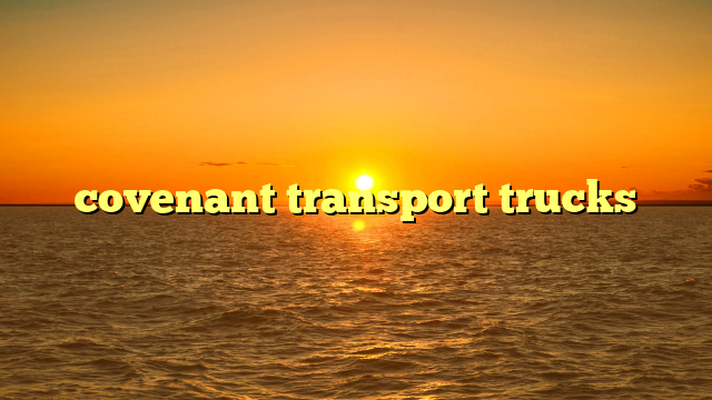 Navigating the Highways with Covenant Transport Trucks: An In-Depth Look at a Logistics Powerhouse