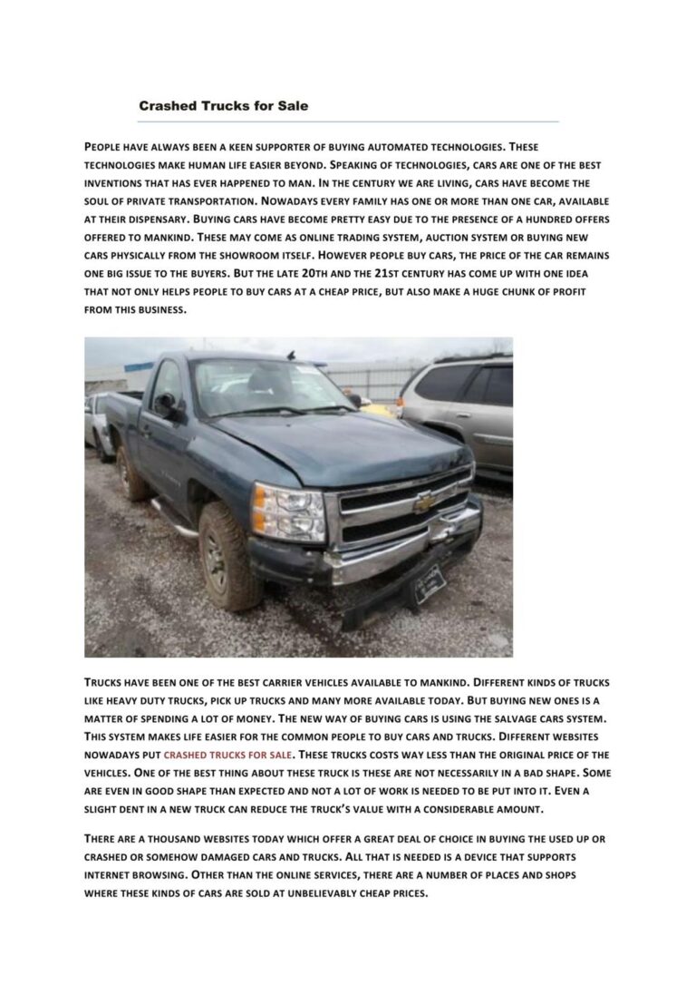 Unlocking Value: The Definitive Guide to Buying Totaled Trucks For Sale